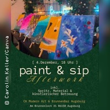 Paint & Sip Augsburg Afterwork |  Dezember Event