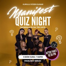 Manifest Quiz Night & After Party - Kurulu D&uuml;zen Comedy