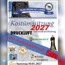 Kost&uuml;msitzung 2027 -  K.G. Blau-Wei&szlig; Alt Lunke 1936 e.V.