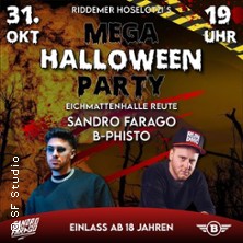 Mega Halloween Party 2026 - mit Sandro Farago und DJ B-Phisto