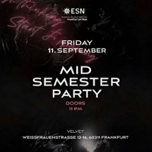 Mid Semester Party x ESN | Fr. 11. Sept