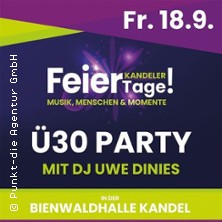 &Uuml;30 Party mit DJ Uwe Dinies - Bienwaldhalle