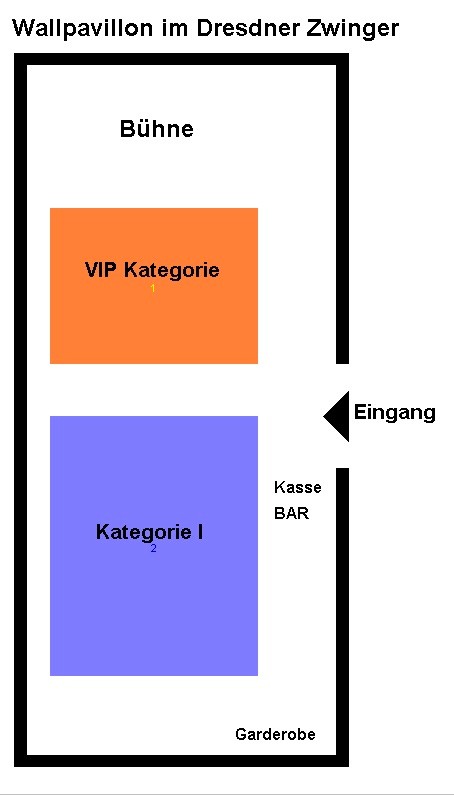 Konzertsaal im Wallpavillon