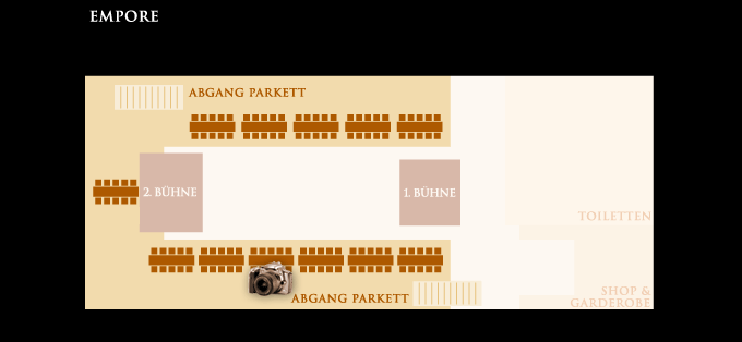 Merlins Wunderland - Saalplan Empore