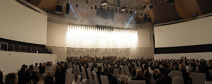 Tempodrom Raumkonzept Galadinner