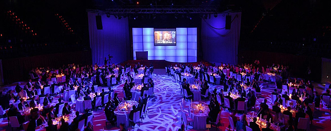 Tempodrom Raumkonzept Galadinner