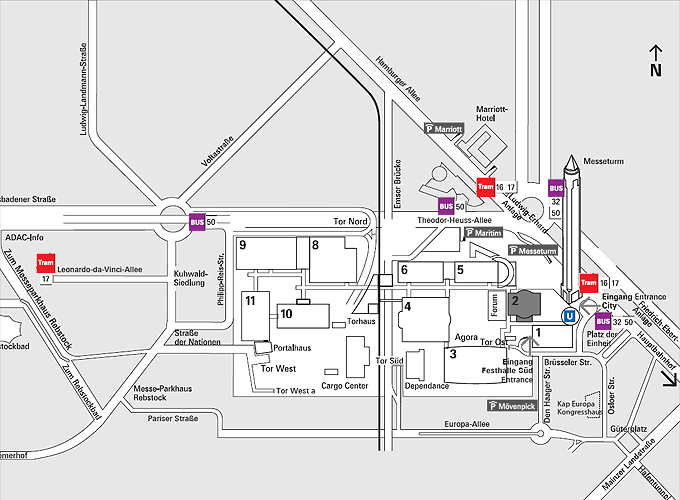 Anfahrt mit &ouml;ffentlichen Verkehrsmitteln