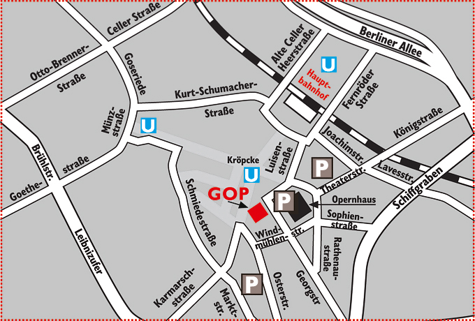 Anfahrt mit &ouml;ffentlichen Verkehrsmitteln