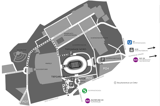 Anfahrt mit &ouml;ffentlichen Verkehrsmitteln