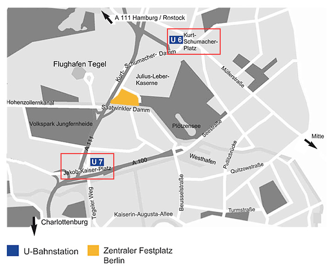 Anfahrt mit &ouml;ffentlichen Verkehrsmitteln