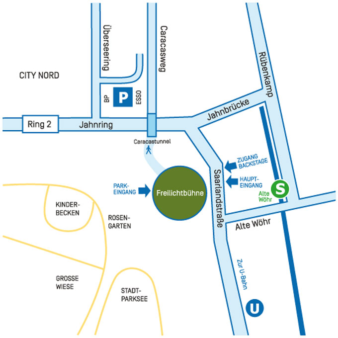 Anfahrt mit &ouml;ffentlichen Verkehrsmitteln